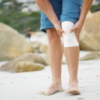Immagine di un ginocchio fasciato